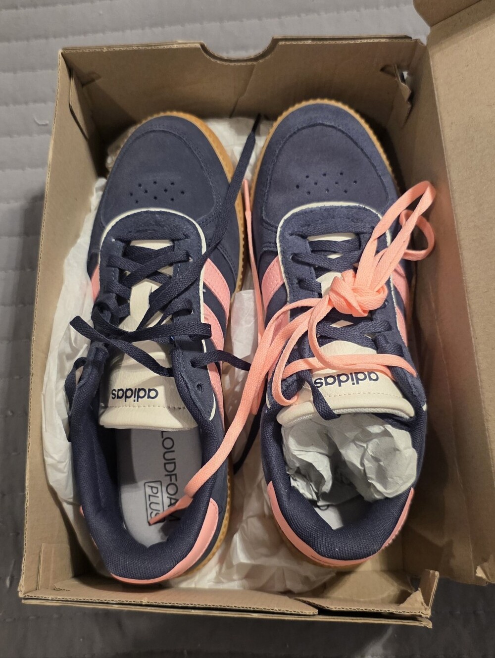 Brand new Adidas Navy and Pink Low-Top Women's Sneaker